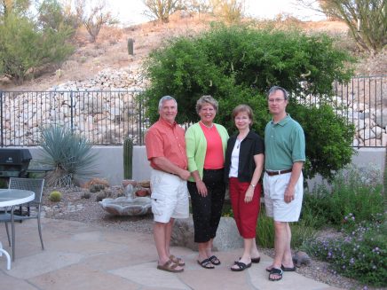 One of our many memorable visits with Bob and Elaine in Tucson.
